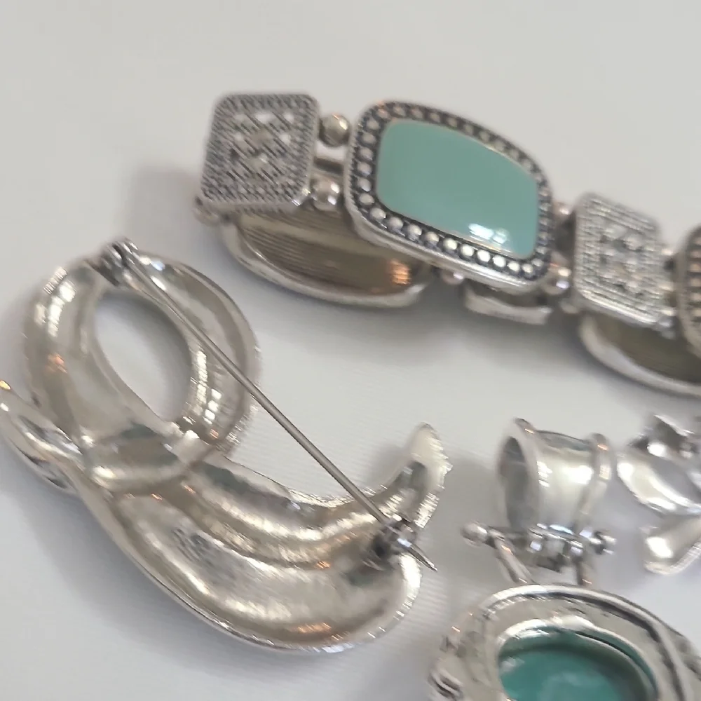 Silver and Turquoise Jewelry Set